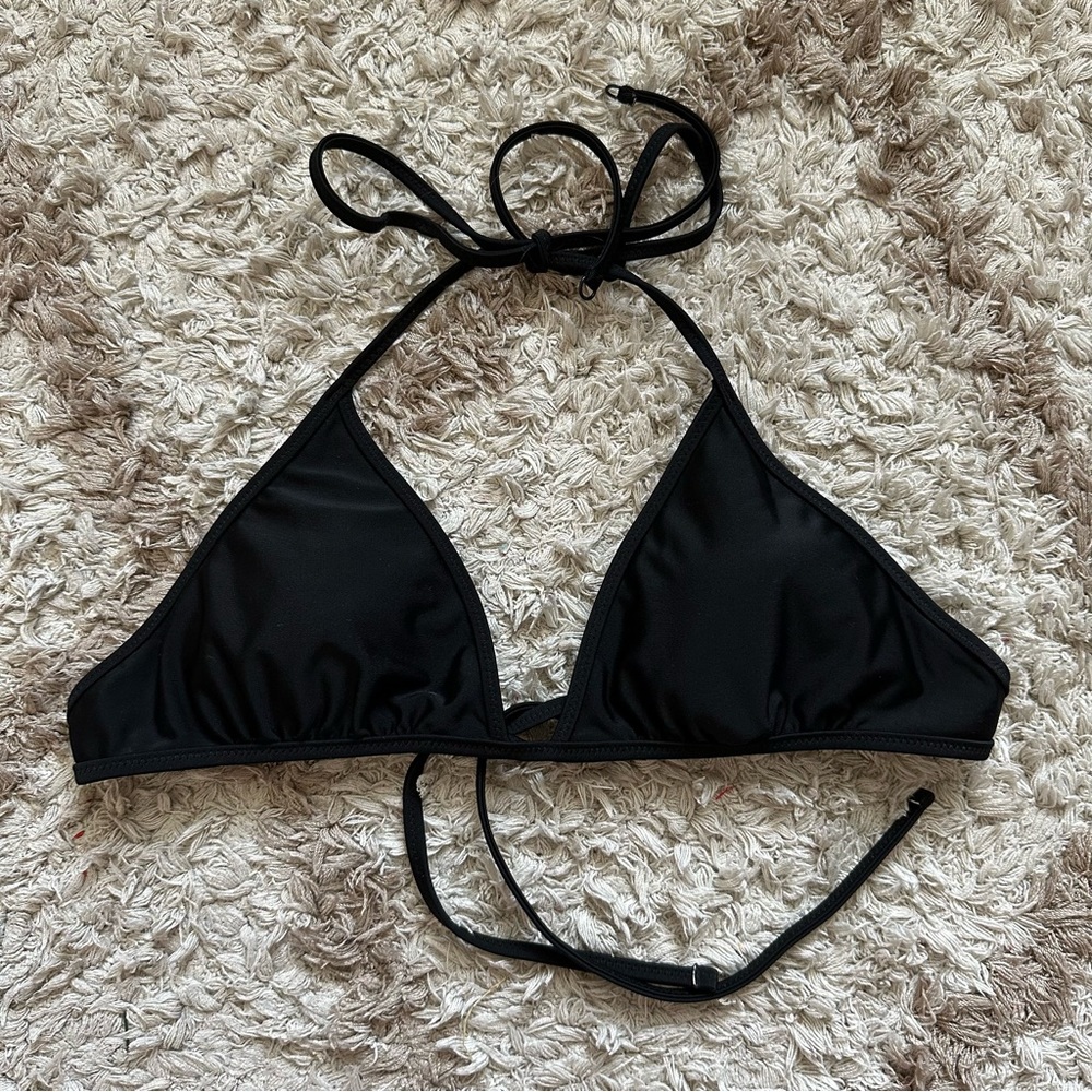 Small Aerie triangle bikini top | black bikini
